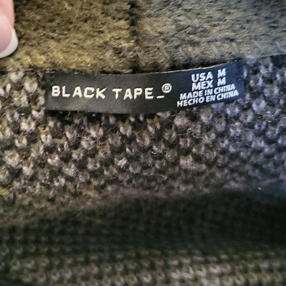 Black Tape Long Open Front Camo Cardigan - Picture 8 of 10